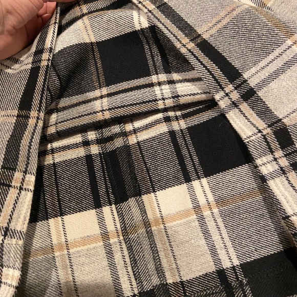 French Connection Strapless Plaid Mini Dress – Size 6 (70% Virgin Wool Blend) - Picture 2 of 8